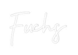 Individuelles Neon: Fuchs