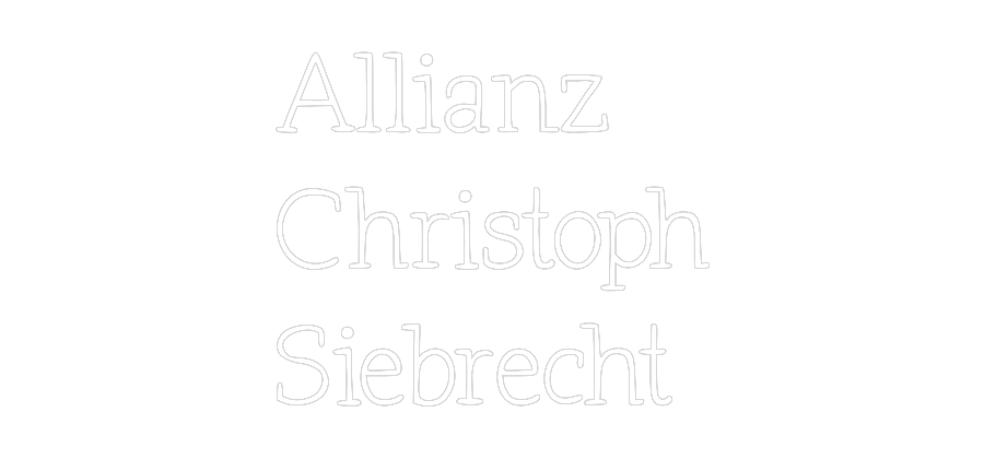 Individuelles Neon: Allianz 
Chr...