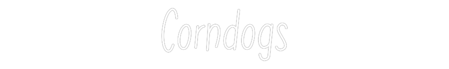 Individuelles Neon: Corndogs