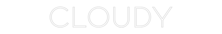 Individuelles Neon: Cloudy