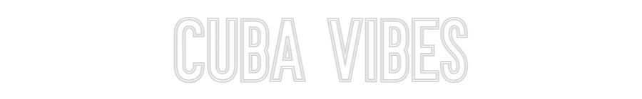 Individuelles Neon: Cuba Vibes