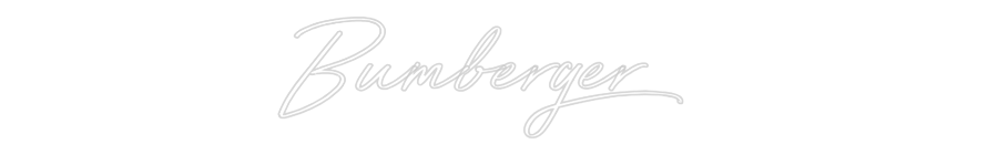 Individuelles Neon: Bumberger
