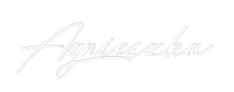 Individuelles Neon: Agnieszka