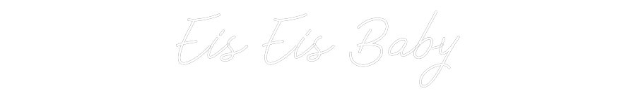 Individuelles Neon: Eis Eis Baby