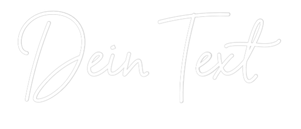 Individuelles Neon: Dein Text