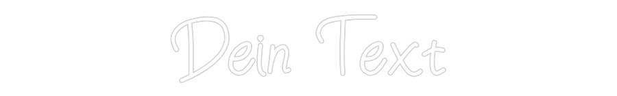 Individuelles Neon: Dein Text