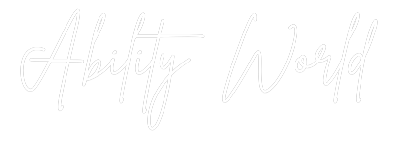 Individuelles Neon: Ability World