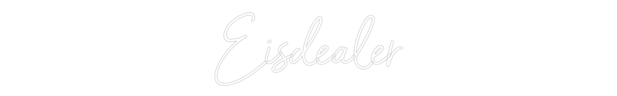 Individuelles Neon: Eisdealer