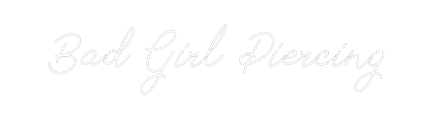 Individuelles Neon: Bad Girl Pier...