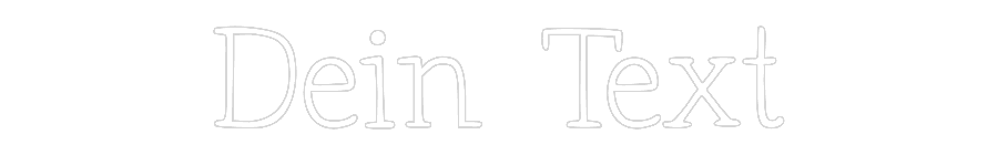 Individuelles Neon: Dein Text