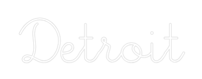 Individuelles Neon: Detroit