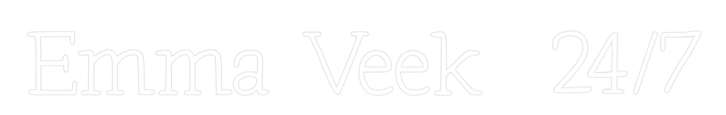 Individuelles Neon: Emma Veek  24/7