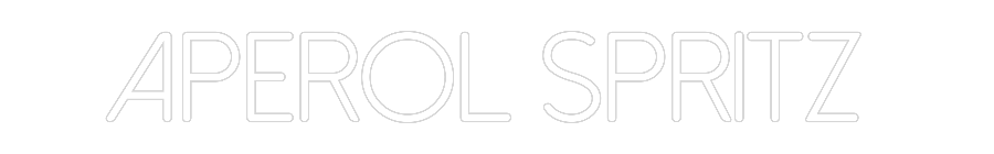 Individuelles Neon: Aperol Spritz