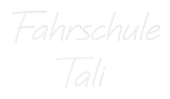Individuelles Neon: Fahrschule 
...