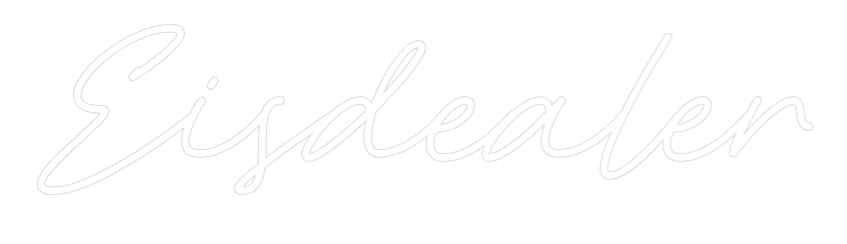 Individuelles Neon: Eisdealer