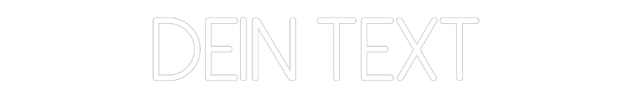 Individuelles Neon: Dein Text