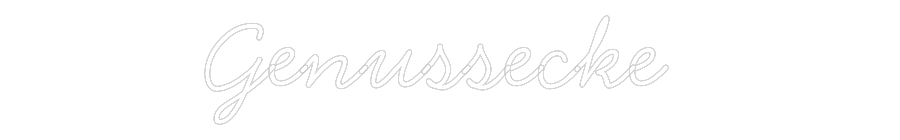 Individuelles Neon: Genussecke