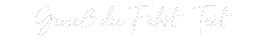 Individuelles Neon: Genieß die Fa...