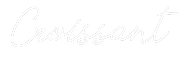 Individuelles Neon: Croissant