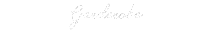 Individuelles Neon: Garderobe