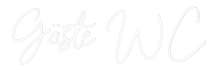 Individuelles Neon: Gäste WC