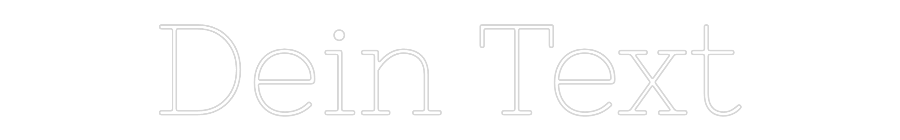 Individuelles Neon: Dein Text
