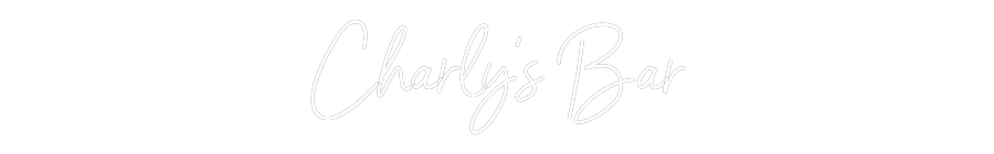 Individuelles Neon: Charly's Bar
