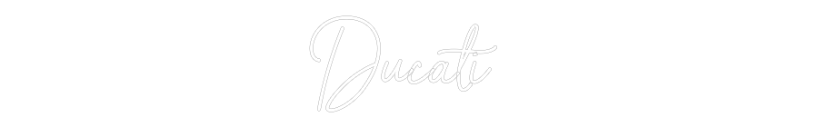 Individuelles Neon: Ducati