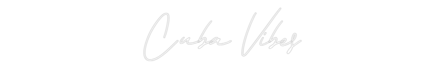 Individuelles Neon: Cuba Vibes