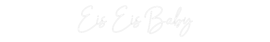 Individuelles Neon: Eis Eis Baby