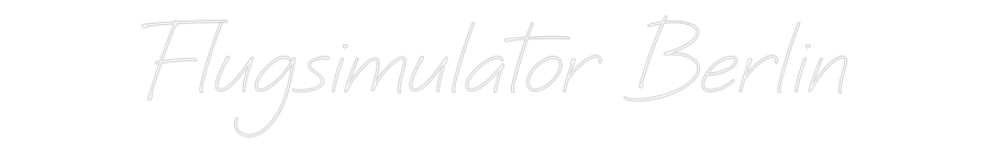Individuelles Neon: Flugsimulator...
