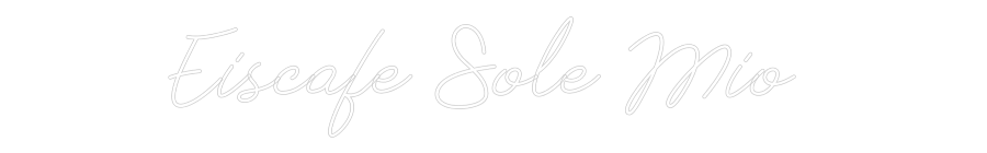 Individuelles Neon: Eiscafe Sole ...