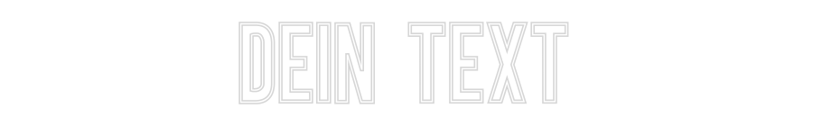 Individuelles Neon: Dein Text
