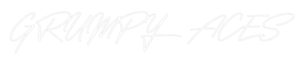 Individuelles Neon: GRUMPY ACES