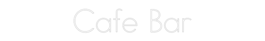 Individuelles Neon: Cafe Bar