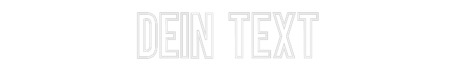 Individuelles Neon: Dein Text