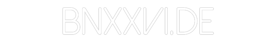 Individuelles Neon: BNXXVI.de