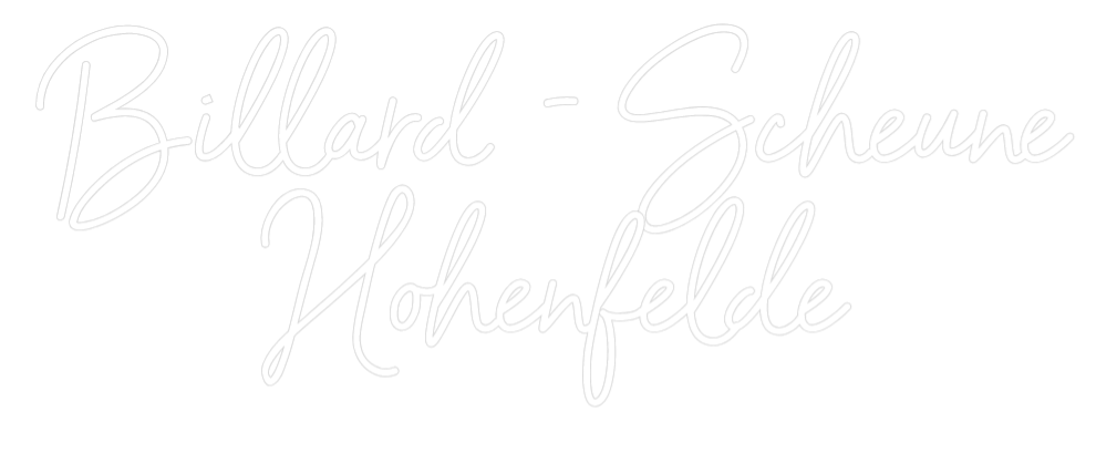 Individuelles Neon: Billard - Sch...