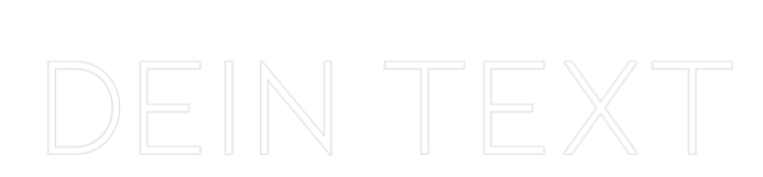 Individuelles Neon: Dein Text