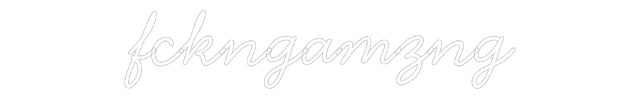 Individuelles Neon: fckngamzng