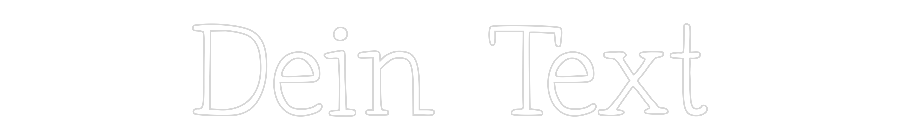 Individuelles Neon: Dein Text