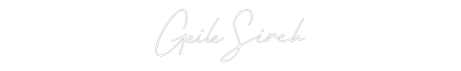 Individuelles Neon: Geile Sirch
