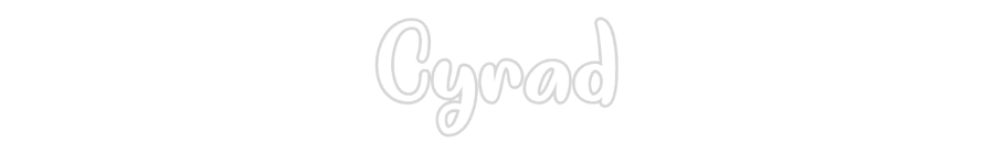 Individuelles Neon: Cyrad