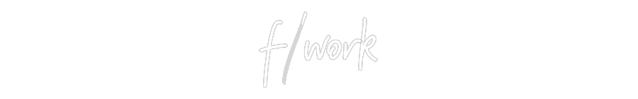 Individuelles Neon: f/work
