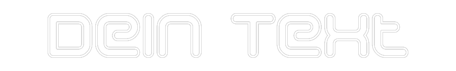 Individuelles Neon: Dein Text