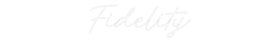 Individuelles Neon: Fidelity