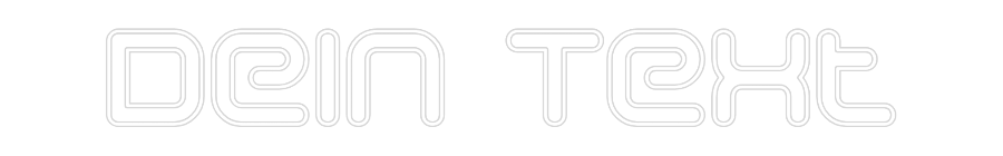 Individuelles Neon: Dein Text