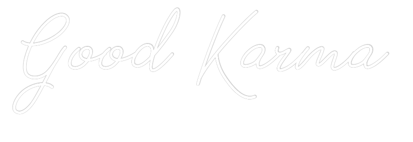 Individuelles Neon: Good Karma