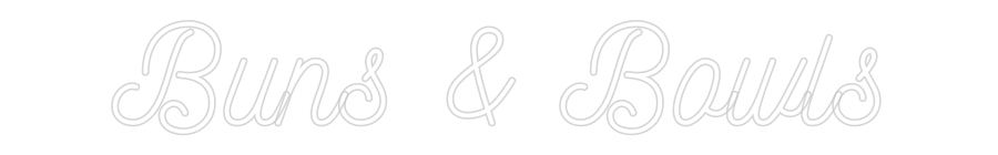 Individuelles Neon: Buns & Bowls