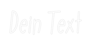 Individuelles Neon: Dein Text